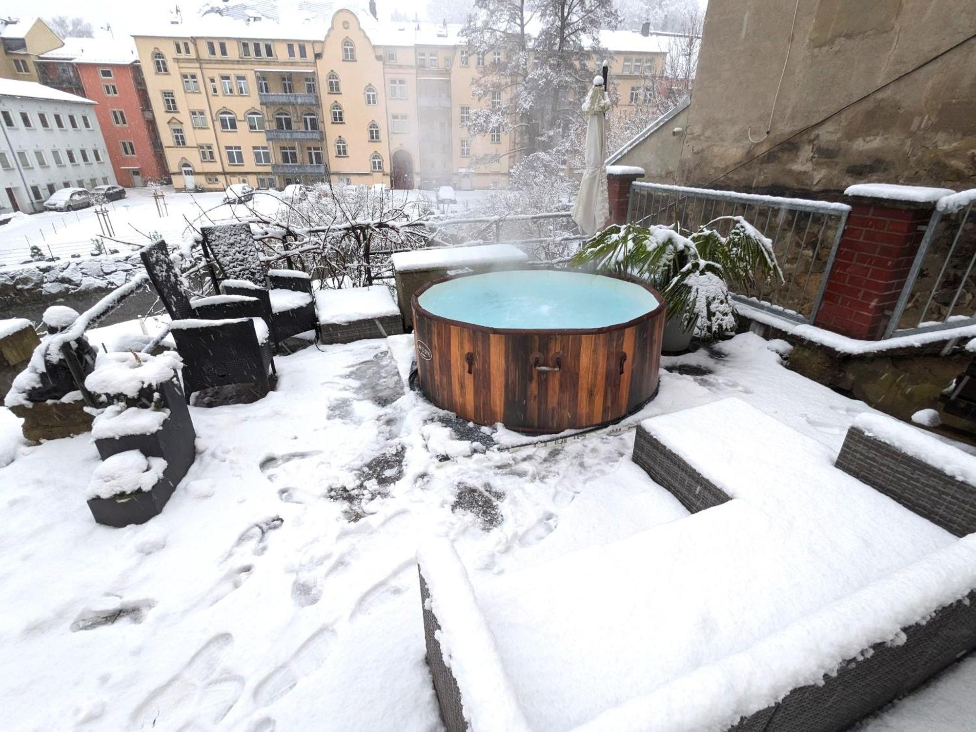 Apartamento Uo2 - Urlaubsmagie - Garten, Whirlpool, Sauna Sebnitz Exterior foto