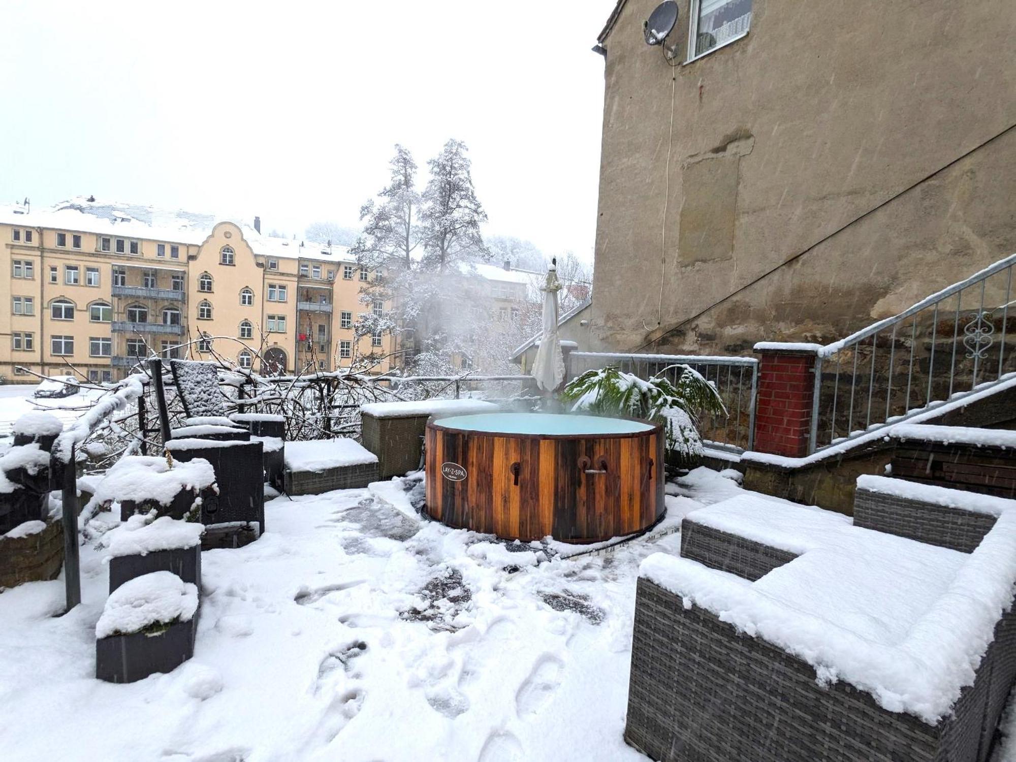 Apartamento Uo2 - Urlaubsmagie - Garten, Whirlpool, Sauna Sebnitz Exterior foto