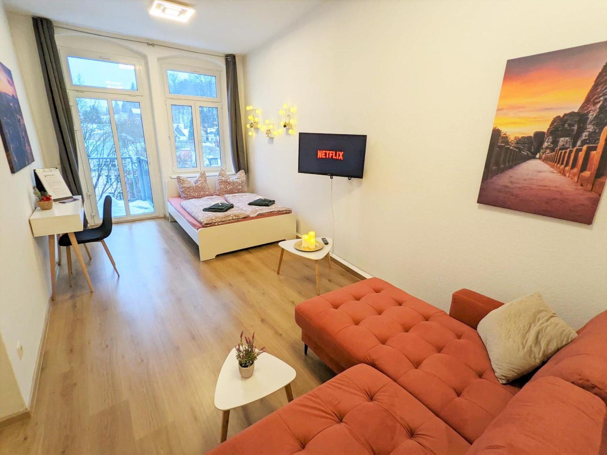 Apartamento Uo2 - Urlaubsmagie - Garten, Whirlpool, Sauna Sebnitz Exterior foto